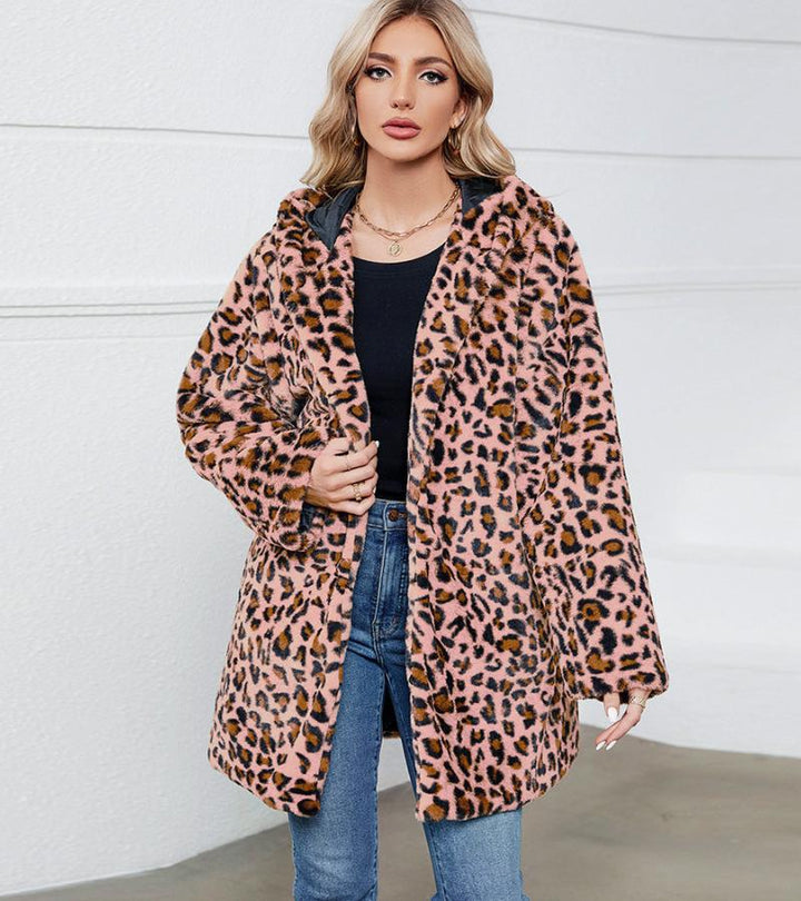 Élise | Cappotto Leopardo in Pelliccia