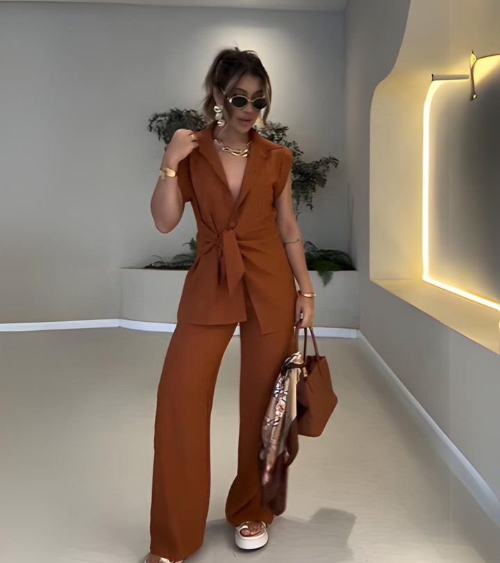 CARLA | Completo 2 Pezzi con Nodo in Vita