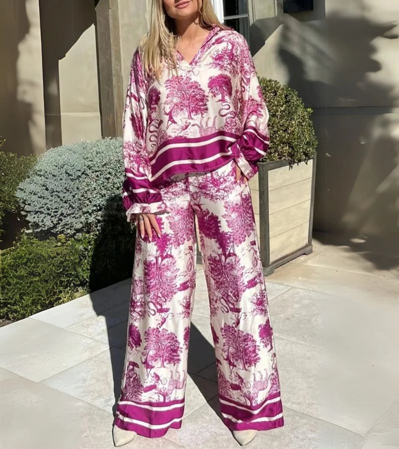 Tocco Bohémien | Completo Casual a Stampa Moderna