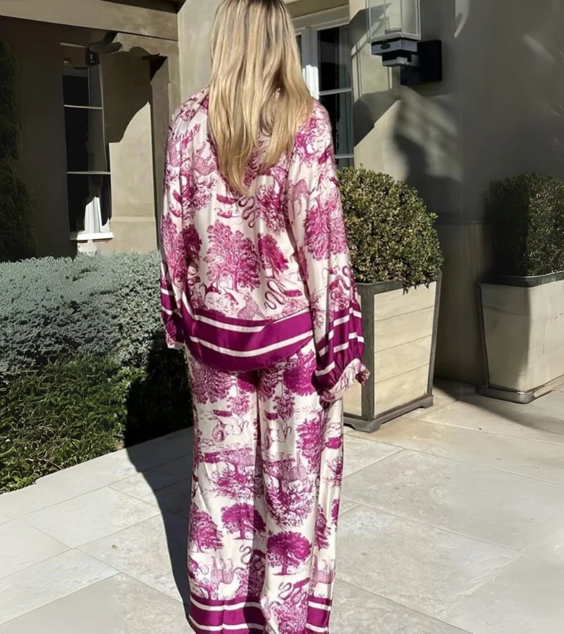 Tocco Bohémien | Completo Casual a Stampa Moderna