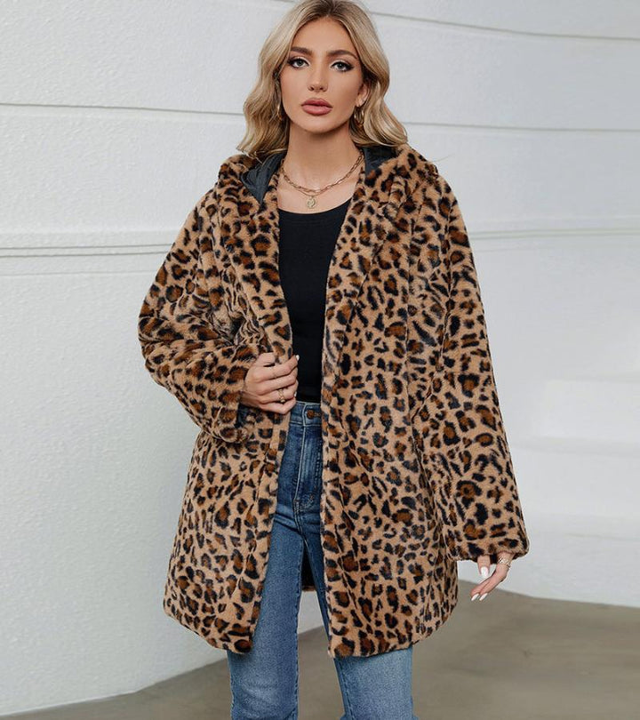 Élise | Cappotto Leopardo in Pelliccia