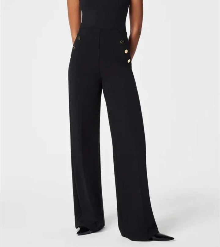 Eléonore | Pantalone a Gamba Larga con Controllo della Pancia