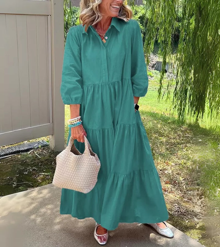 TERESA | l’abito lungo che valorizza tutte le silhouette