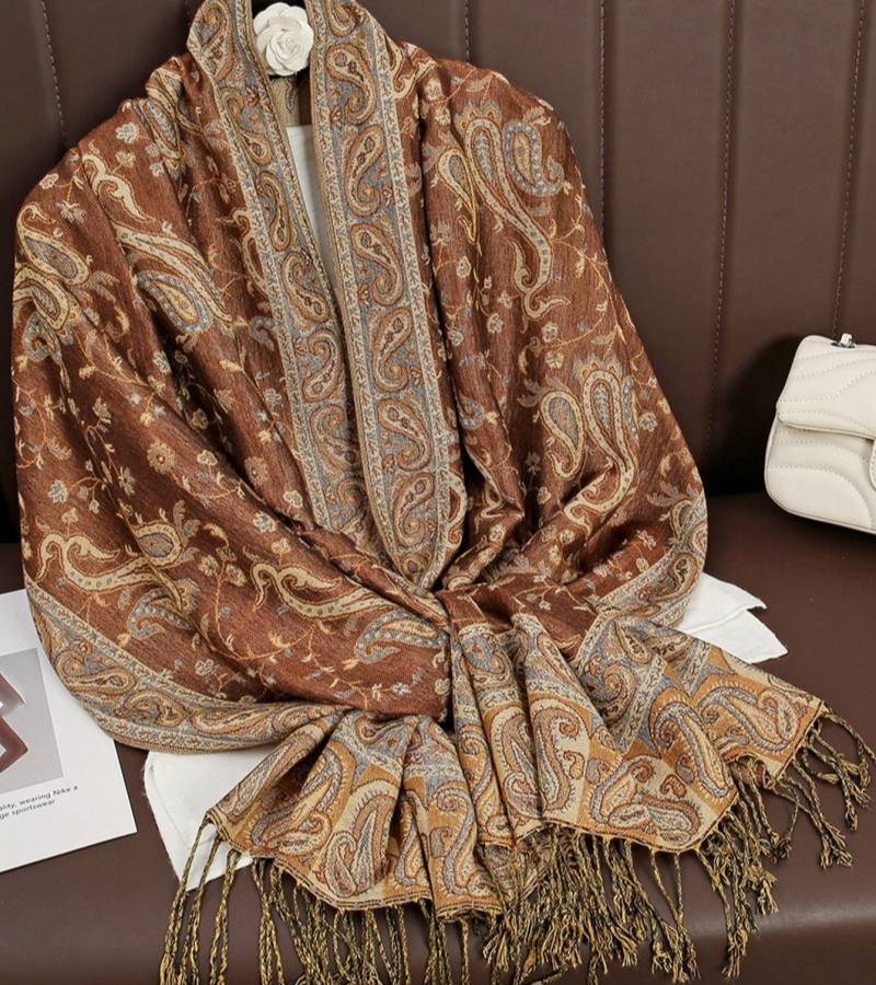 Smeraldo | Stola Lussuosa con Motivi Paisley Raffinati