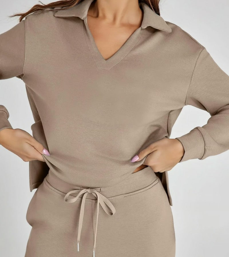 Livia | Completo a Due Pezzi con Pantaloni a Zampa