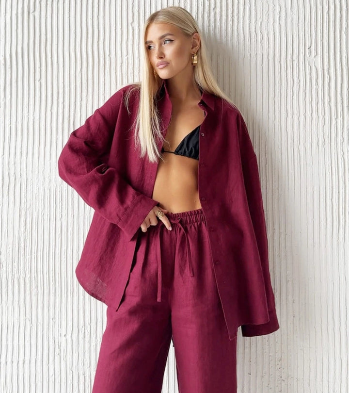 LIDIA | Outfit coordinato trendy & comodo in cotone