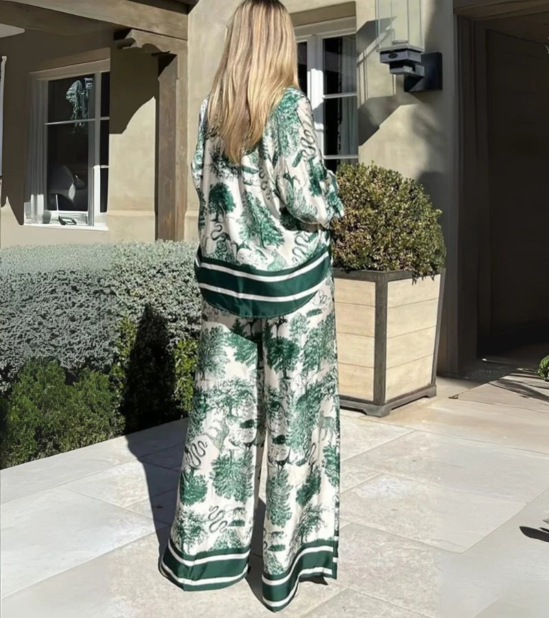 Tocco Bohémien | Completo Casual a Stampa Moderna