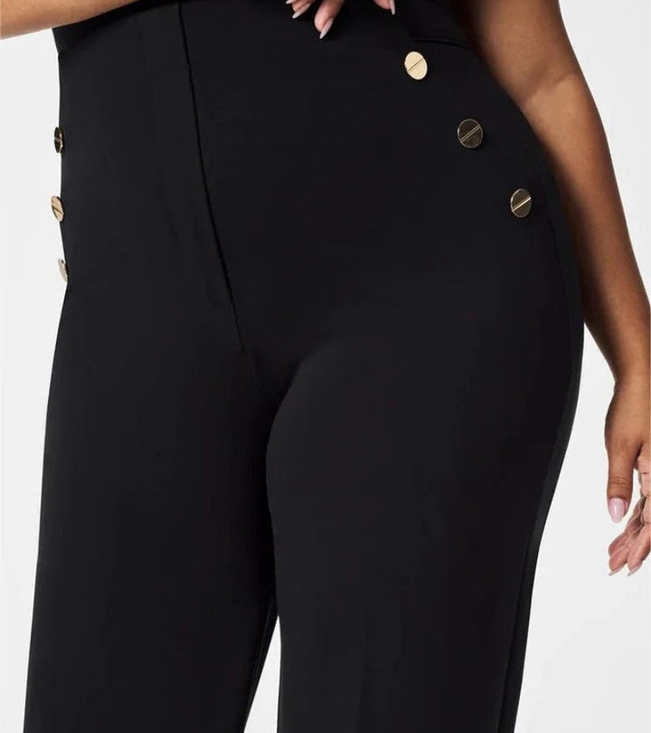 Eléonore | Pantalone a Gamba Larga con Controllo della Pancia