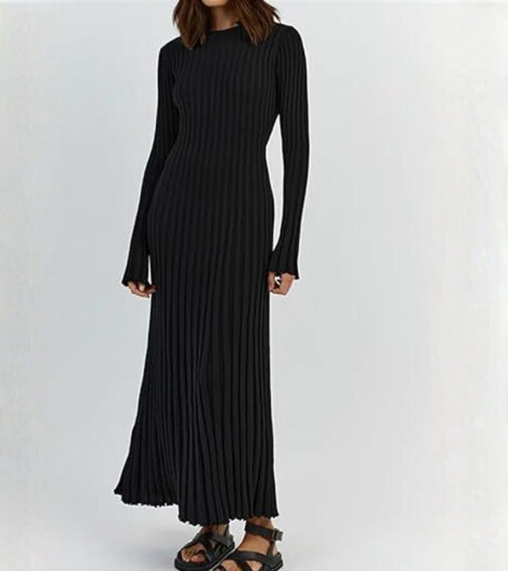 Alice | Abito Lungo a Coste in Cotone