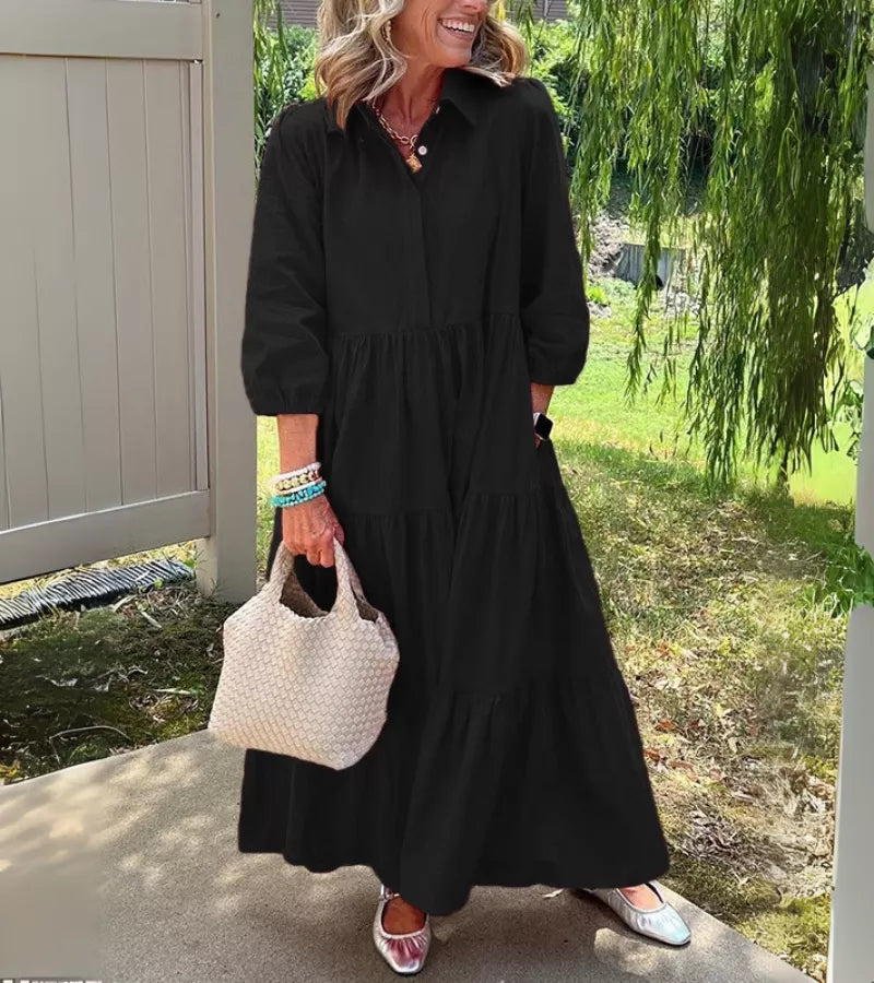 TERESA | l’abito lungo che valorizza tutte le silhouette