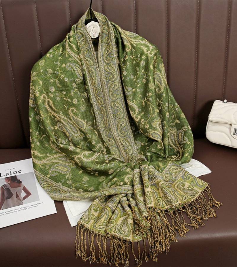 Smeraldo | Stola Lussuosa con Motivi Paisley Raffinati