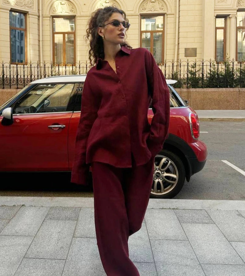 LIDIA | Outfit coordinato trendy & comodo in cotone