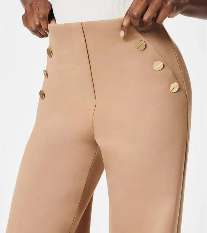 Eléonore | Pantalone a Gamba Larga con Controllo della Pancia