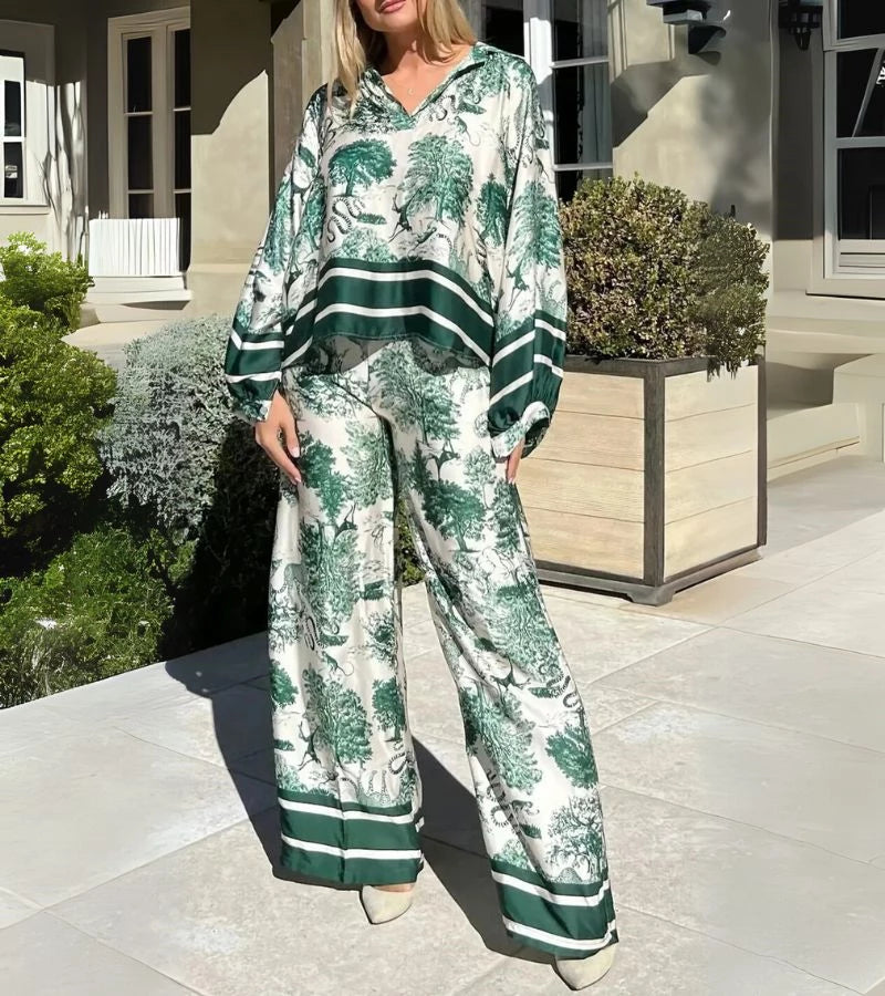 Tocco Bohémien | Completo Casual a Stampa Moderna