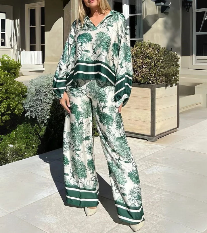 Tocco Bohémien | Completo Casual a Stampa Moderna