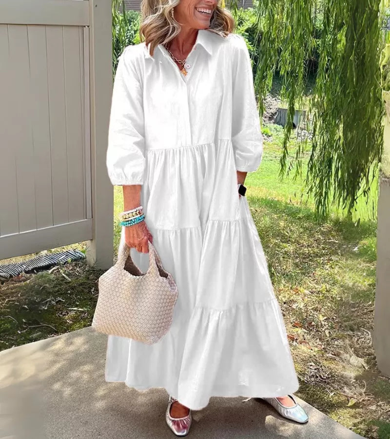 TERESA | l’abito lungo che valorizza tutte le silhouette