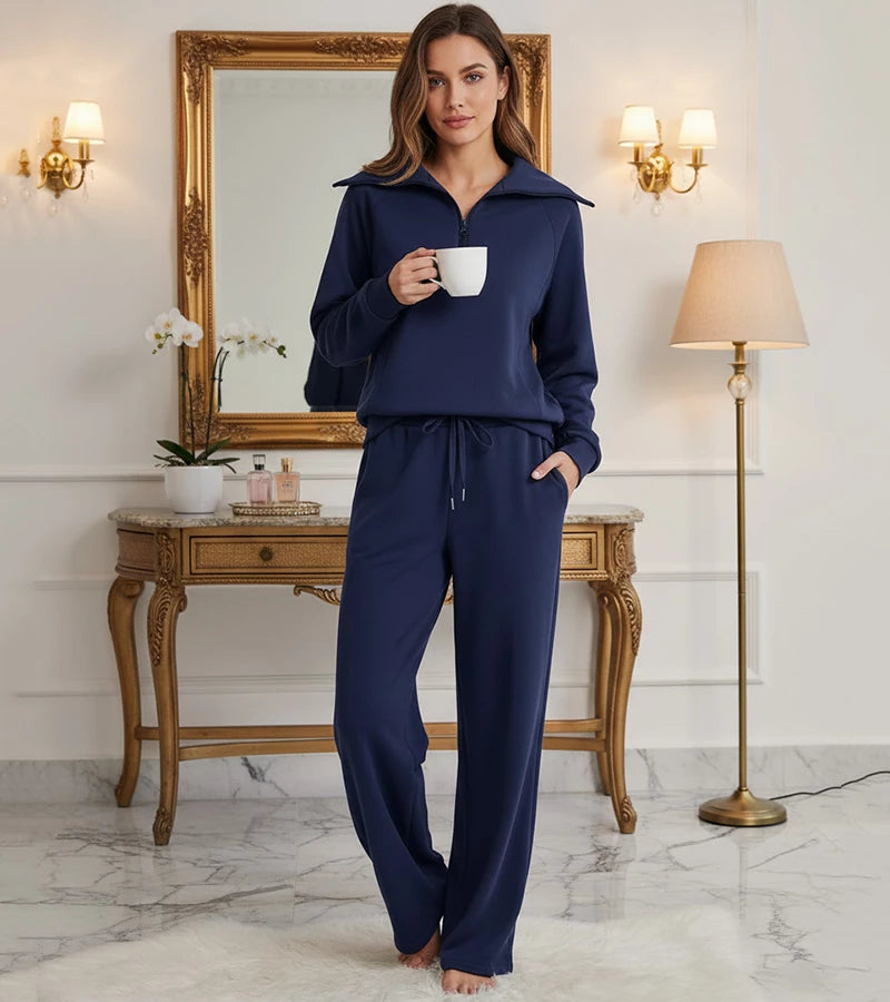 Rita | Completo Elegante a Due Pezzi con Pantaloni a Zampa