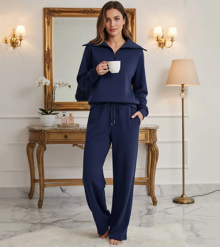 Rita | Completo Elegante a Due Pezzi con Pantaloni a Zampa
