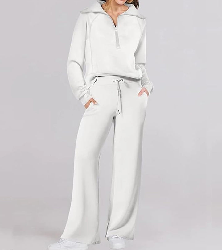 Rita | Completo Elegante a Due Pezzi con Pantaloni a Zampa