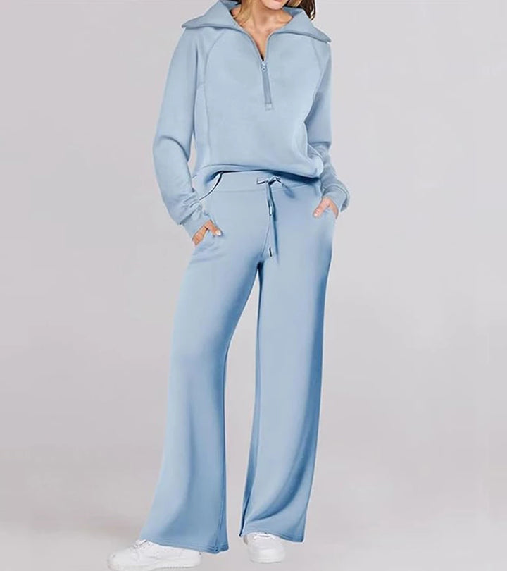 Rita | Completo Elegante a Due Pezzi con Pantaloni a Zampa