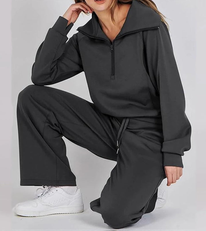 Rita | Completo Elegante a Due Pezzi con Pantaloni a Zampa