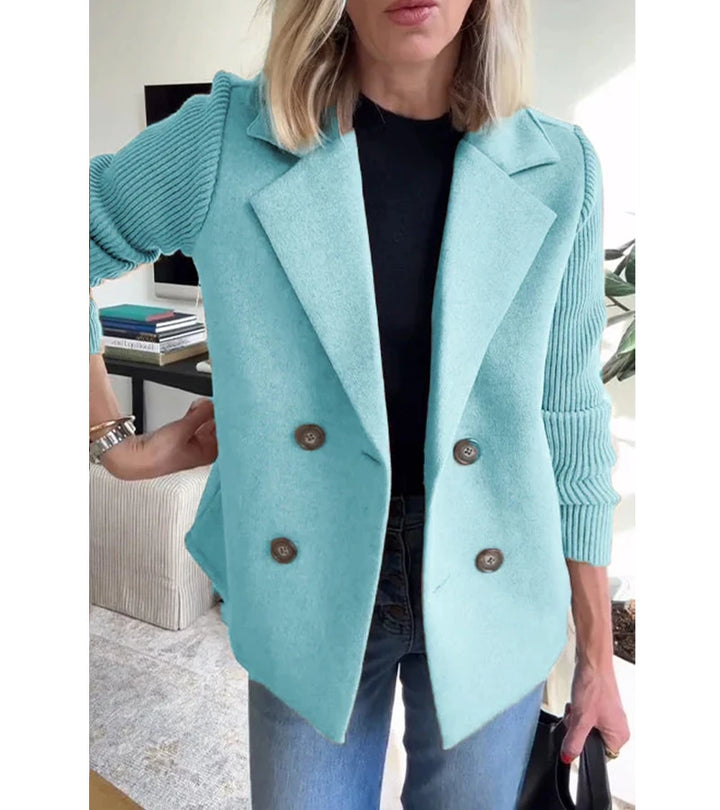 Romaisa | Cappotto blazer casual con maniche a coste