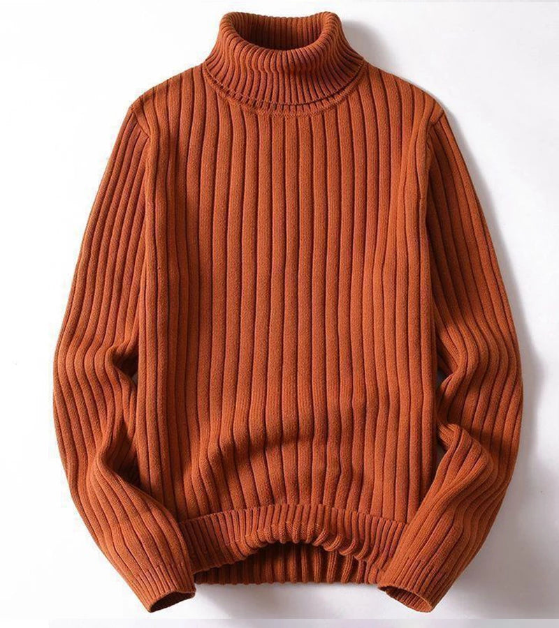 Andro | Maglione a collo alto a coste elegante