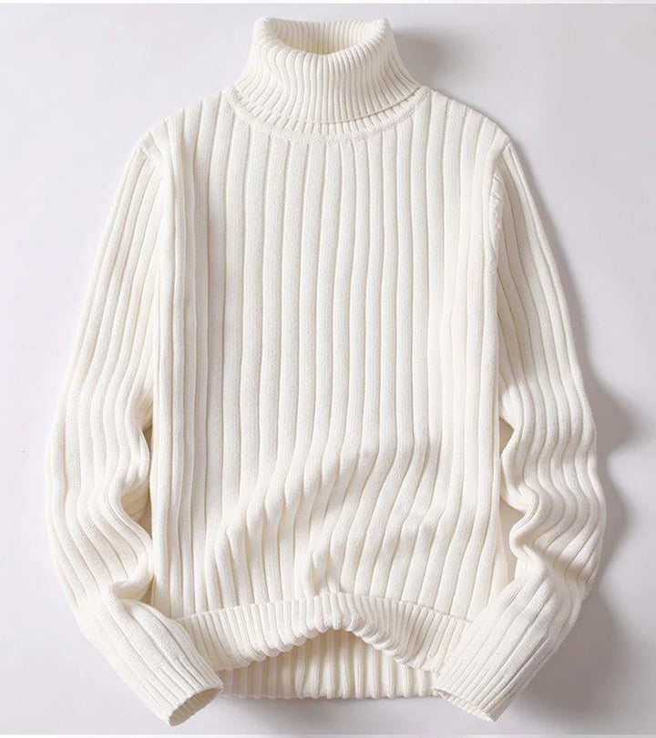 Andro | Maglione a collo alto a coste elegante