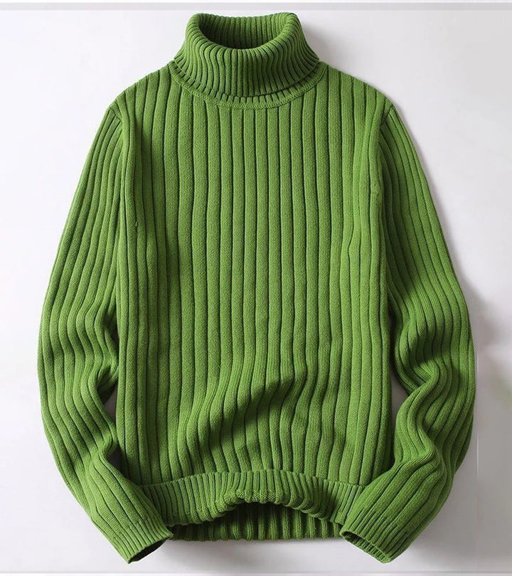 Andro | Maglione a collo alto a coste elegante