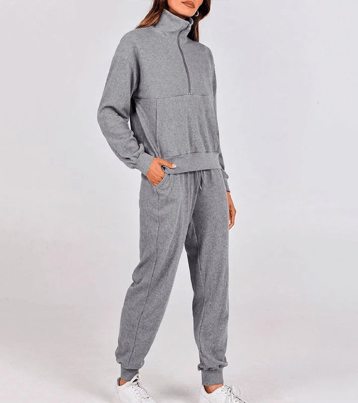 Pina | Completo due pezzi con mezza zip