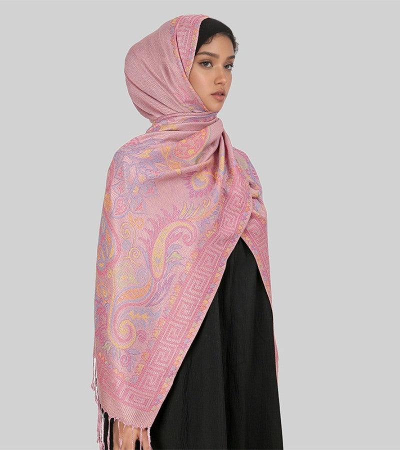 Smeraldo | Stola Lussuosa con Motivi Paisley Raffinati