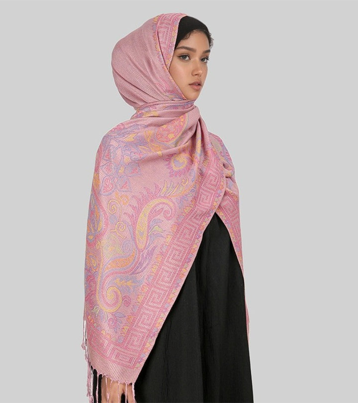 Smeraldo | Stola Lussuosa con Motivi Paisley Raffinati