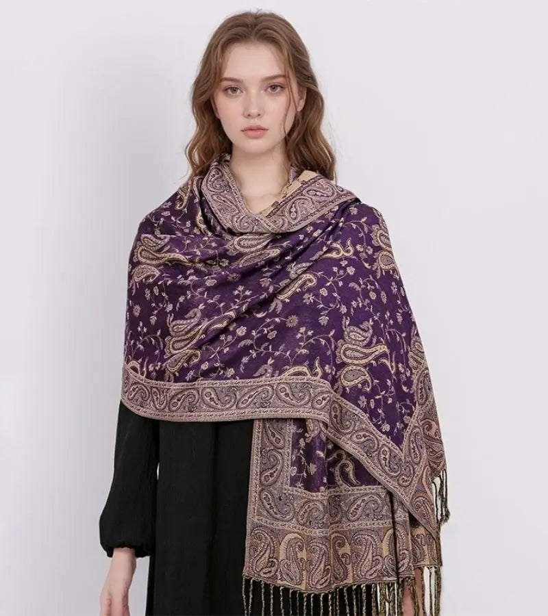 Smeraldo | Stola Lussuosa con Motivi Paisley Raffinati