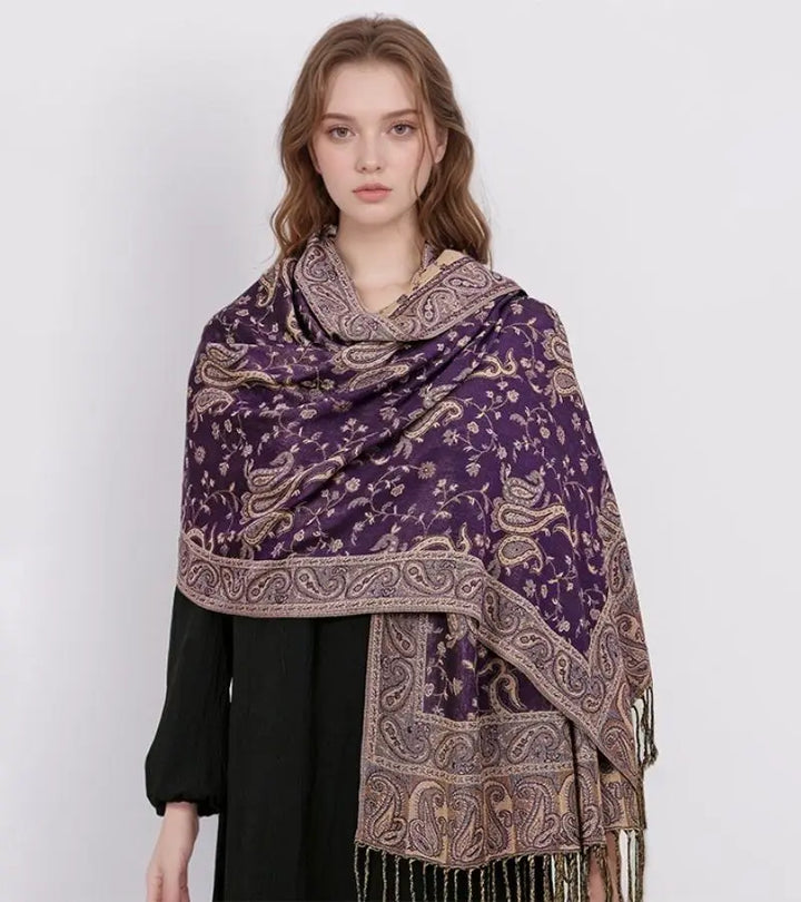 Smeraldo | Stola Lussuosa con Motivi Paisley Raffinati