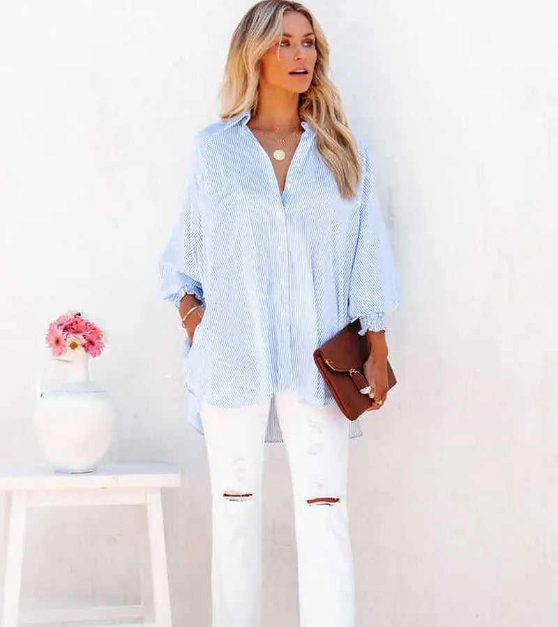 Euploria | Camicia oversize a righe