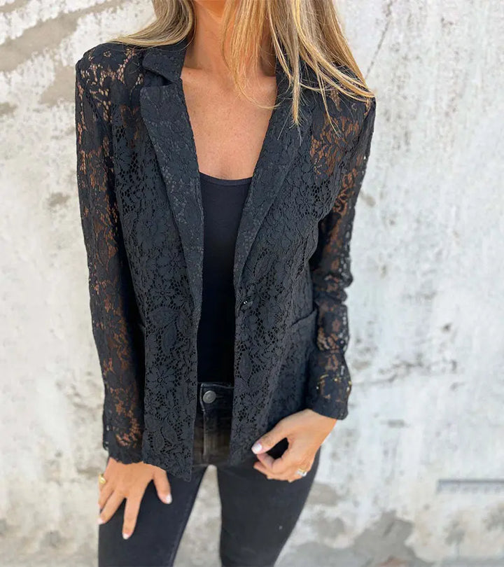 Jane | Blazer in pizzo a maglia continua