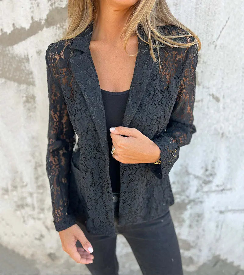 Jane | Blazer in pizzo a maglia continua