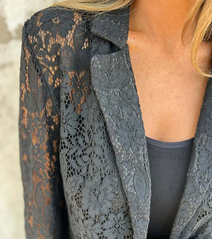 Jane | Blazer in pizzo a maglia continua