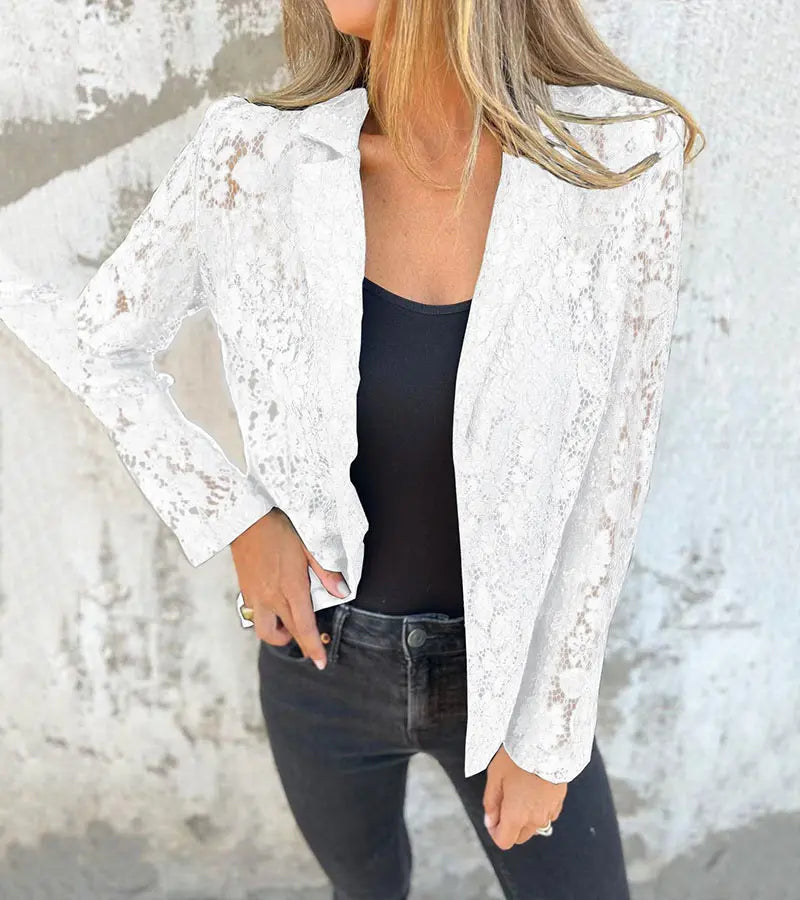 Jane | Blazer in pizzo a maglia continua