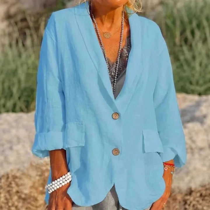 Ronela | Giacca fluida in cotone e lino