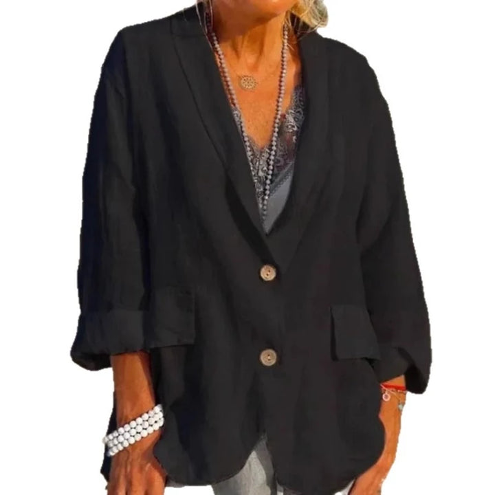 Ronela | Giacca fluida in cotone e lino