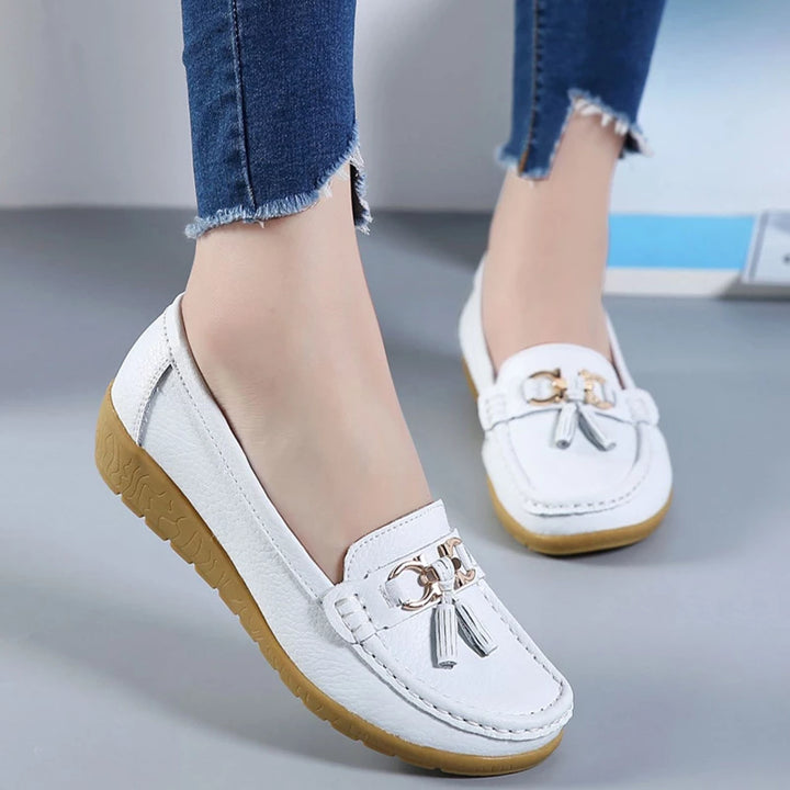 SOLINE | Mocassini in Pelle Traspiranti - ultra confortevoli