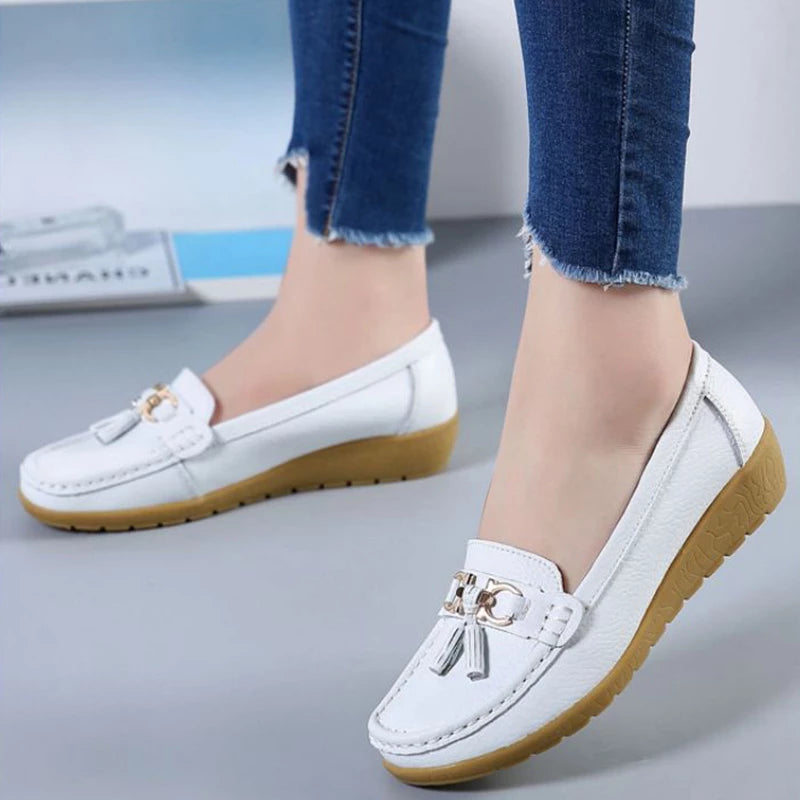 SOLINE | Mocassini in Pelle Traspiranti - ultra confortevoli