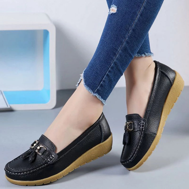 SOLINE | Mocassini in Pelle Traspiranti - ultra confortevoli