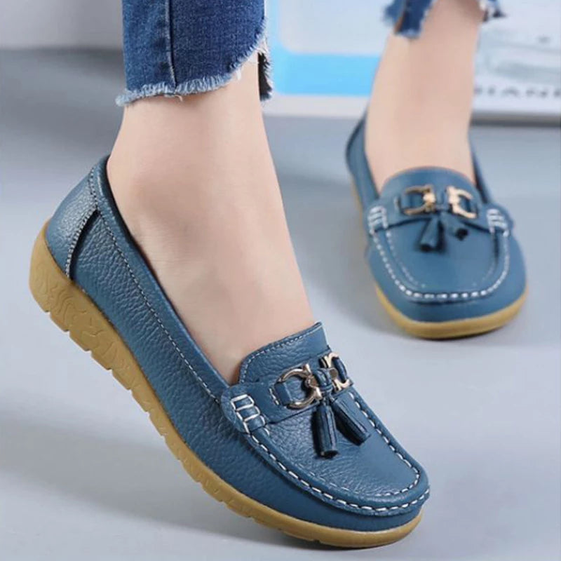 SOLINE | Mocassini in Pelle Traspiranti - ultra confortevoli