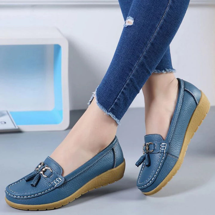 SOLINE | Mocassini in Pelle Traspiranti - ultra confortevoli