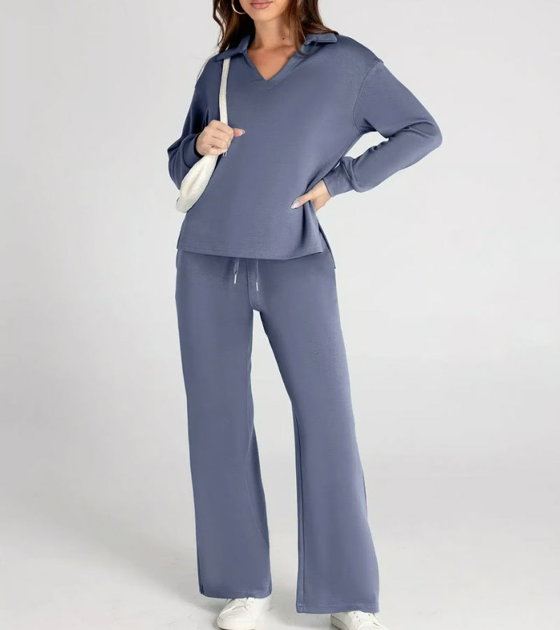 Alivia | Completo a Due Pezzi con Pantaloni a Zampa
