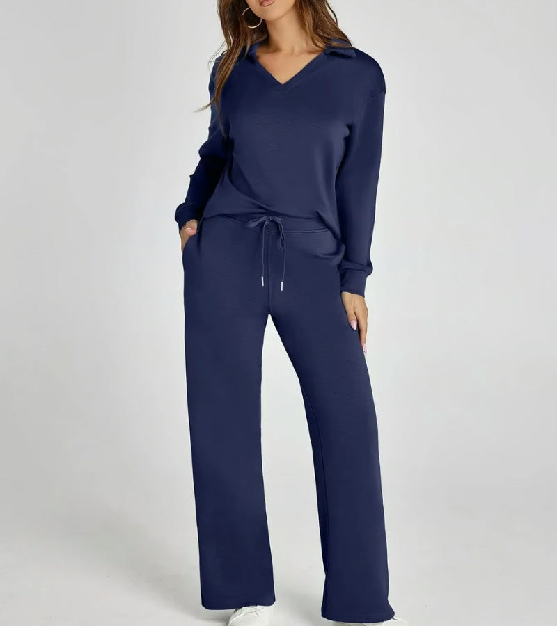 Alivia | Completo a Due Pezzi con Pantaloni a Zampa