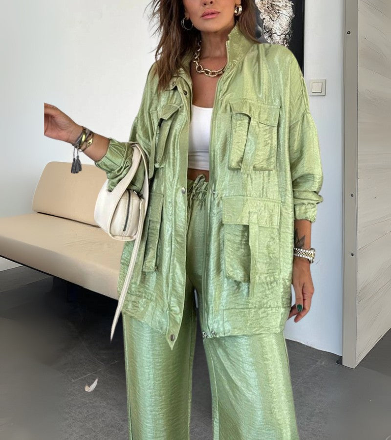 Tiziana | Set due pezzi con pantaloni dritti