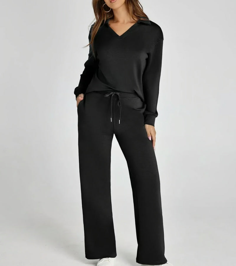 Alivia | Completo a Due Pezzi con Pantaloni a Zampa